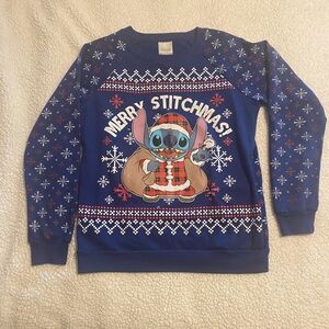 Disney’s Merry Stitchmas Stitch Christmas Sweater. Lights up! Women’s Small